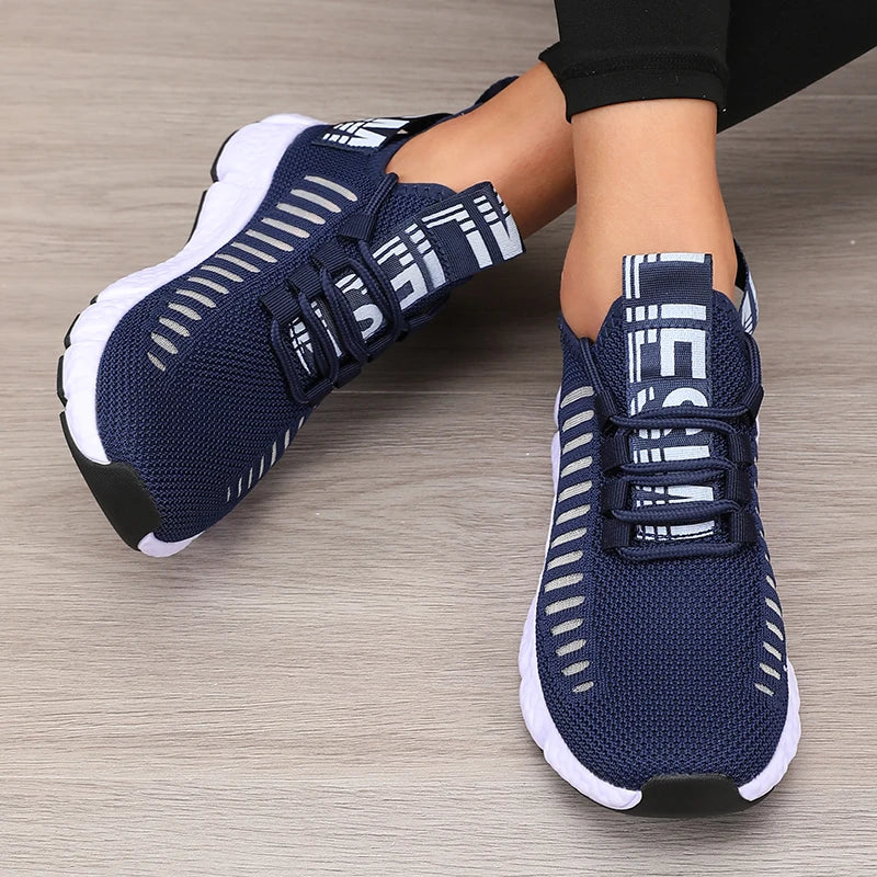 AZGB Women's Platform Sports Shoes Breathable Casual Hiking Sneakers