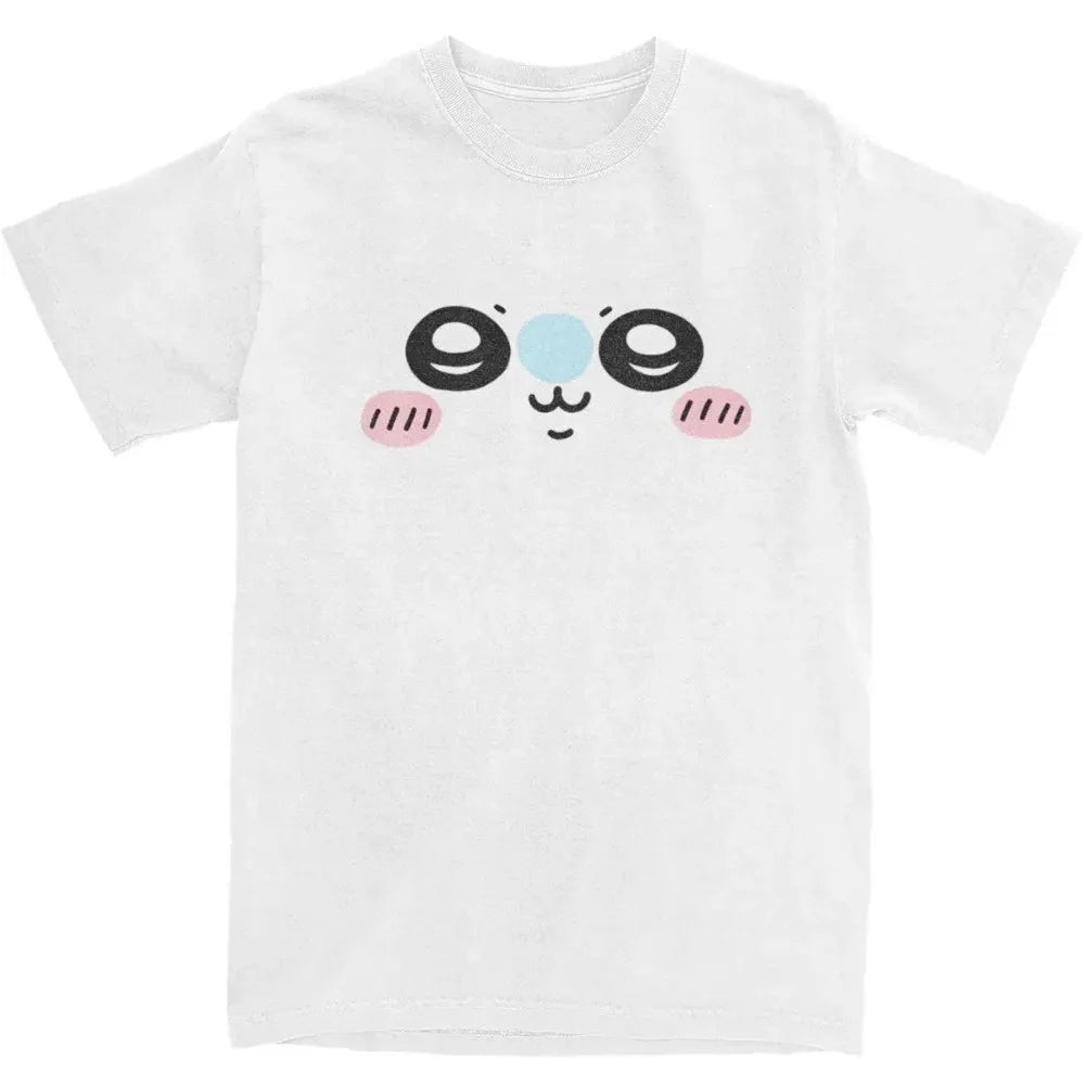 Cotton Blended Y2K Anime Graphic T Shirt For Women