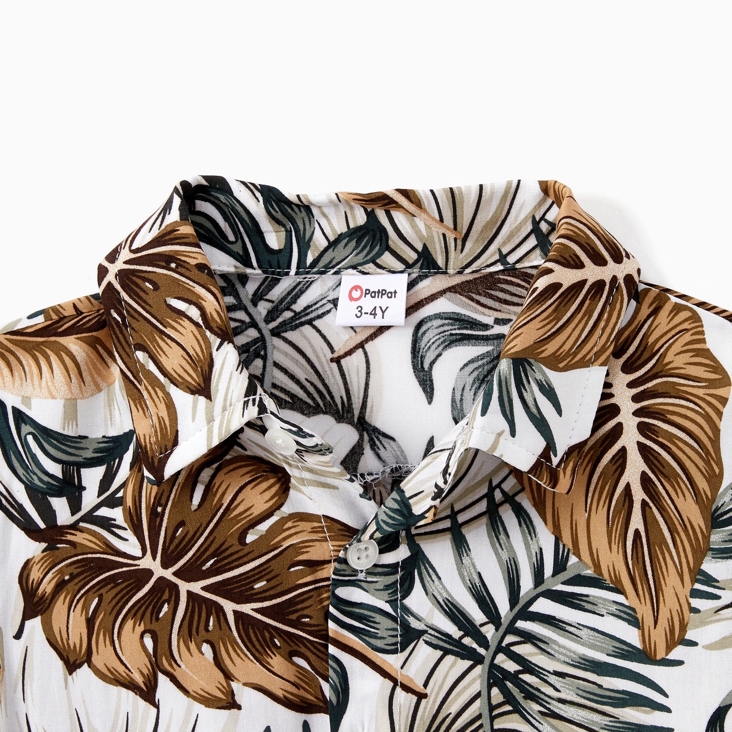 PATPAT Family Matching Sets Leaf Pattern Beach Shirt Co Ord