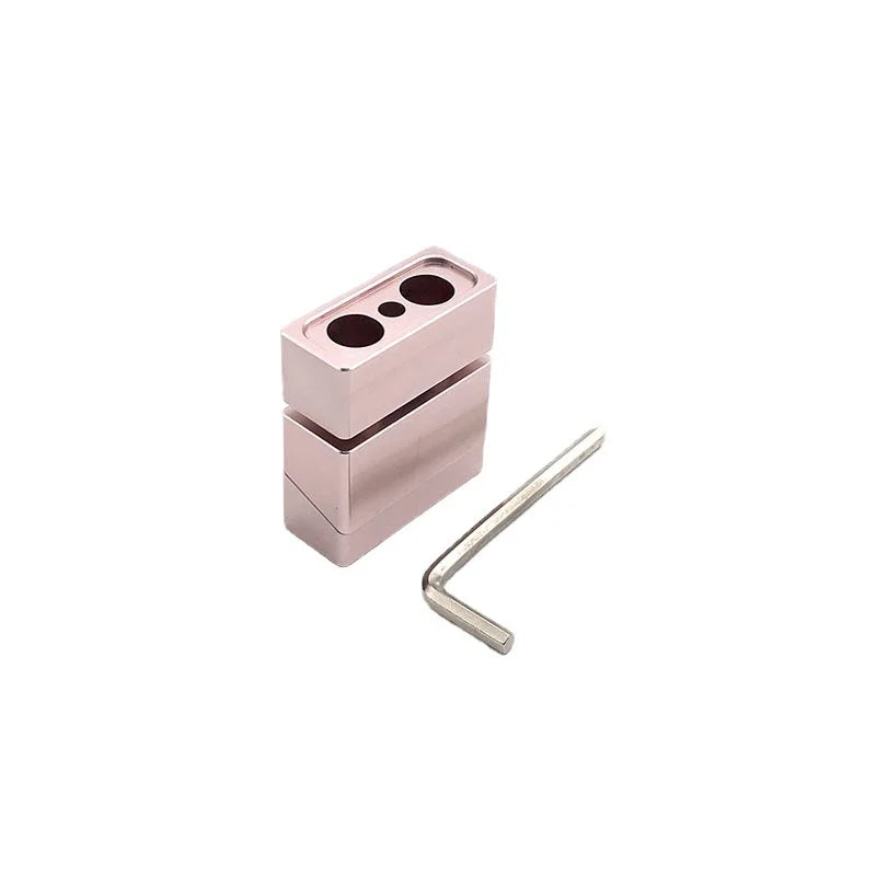 Aluminum Lipstick Mold 2 Holes 11.1mm For DIY Lip Balm