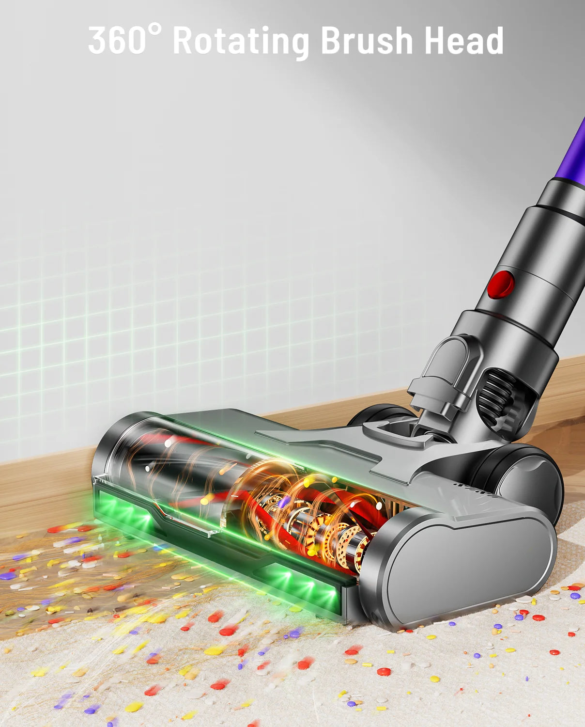 VAKERR X15 Pro 650W Cordless Vacuum Cleaner for Pet Hair