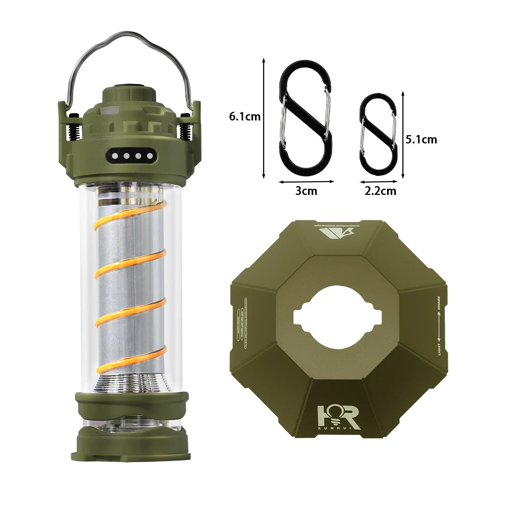 HavenOfHealthShop Outdoor Led Camping Light With Tripod 5 Modes Usb Charging