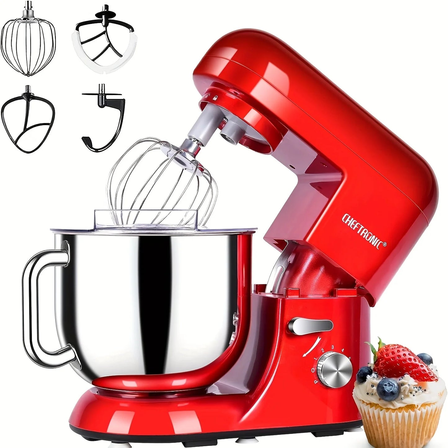 Cheftronic Stand Mixer Tilt Head 650W With Frother