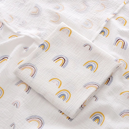 Unisex Baby Receiving Blanket Muslin Swaddle Cotton For Newborns