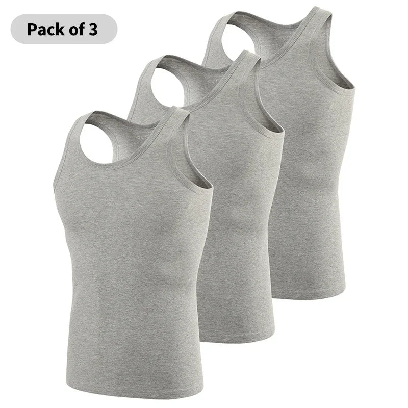 Four Seasons Men's Cotton Sleeveless T Shirt Casual Sports Vest