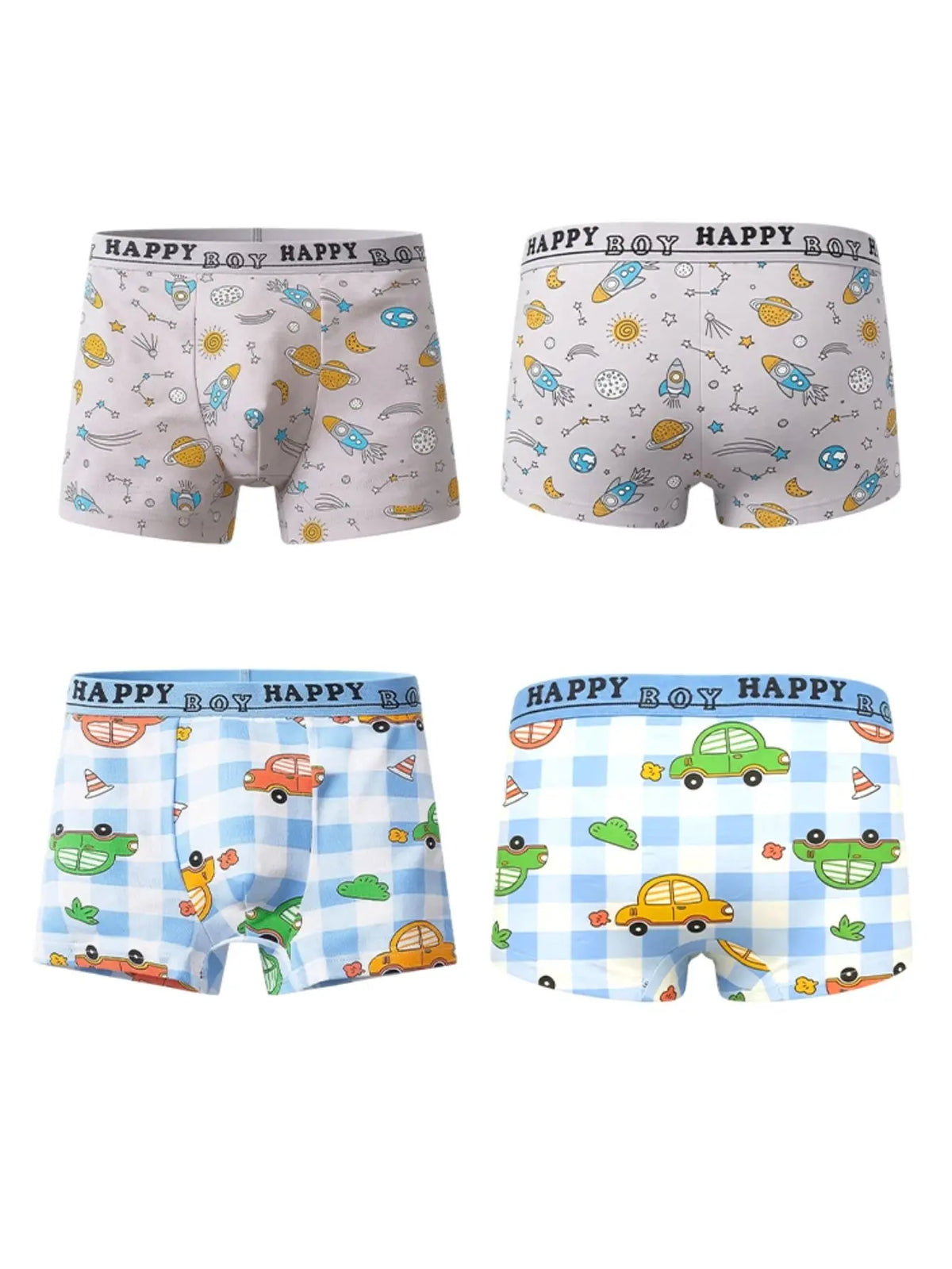ZEKSAF Boys Fashionable Boxer Briefs 16 Pack Cozy Soft and Breathable Kids Underpants