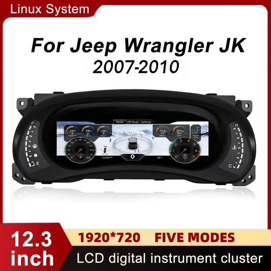 Jeep Wrangler JK Digital Instrument Cluster Speedometer