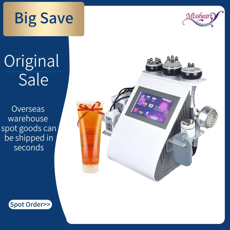 Missheart 9 In 1 Cavitation Ultrasonic Weight Loss Massager