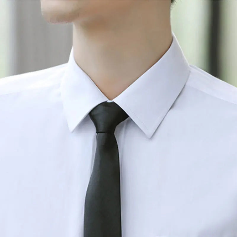Men's Slim Fit Breathable Dress Shirt Long Sleeve Business Casual