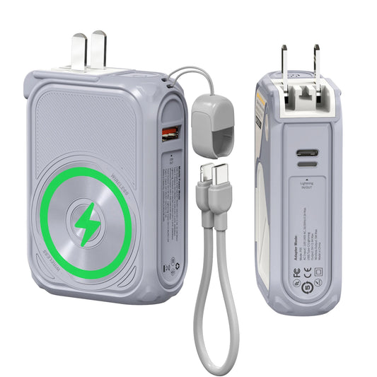 Prunus 22.5W Magnetic Wireless Power Bank 10000mAh USB-C