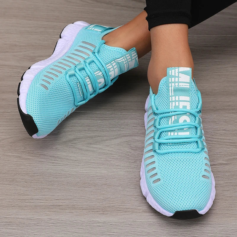 AZGB Women's Platform Sports Shoes Breathable Casual Hiking Sneakers