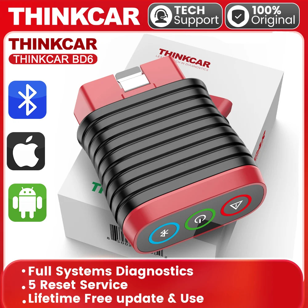 Thinkcar BD6 OBD2 Scanner Bluetooth All-System Diagnostic Tool