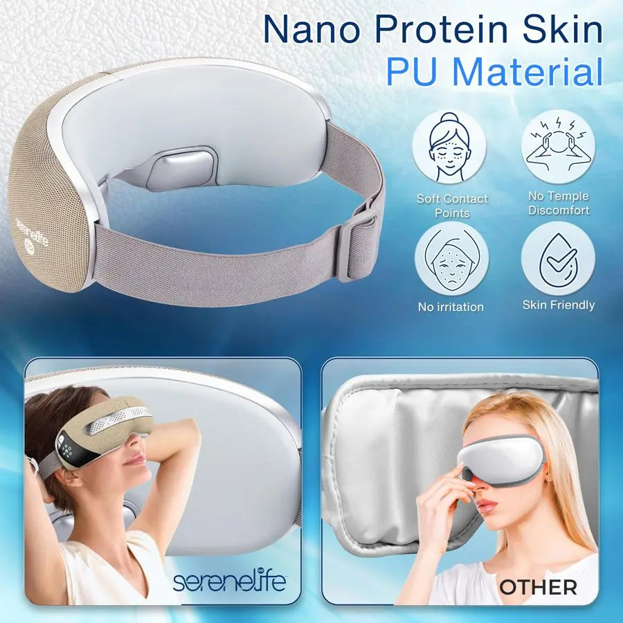 Smart Eye Massager With Heat Cooling Air Pressure And Vibration