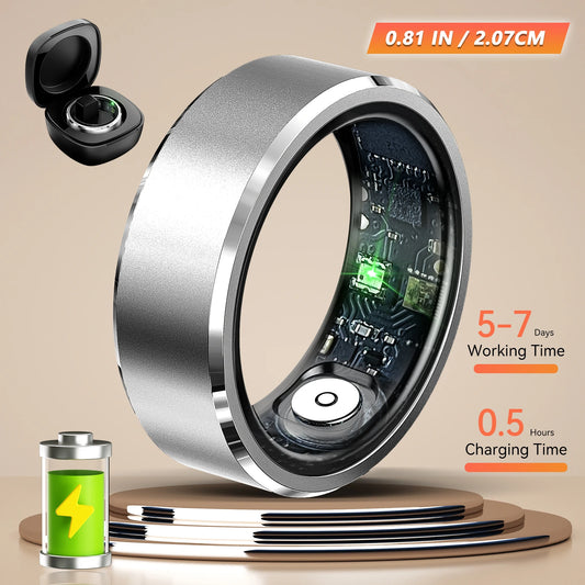 LaNikar R5 Smart Ring Blood Oxygen Heart Rate Monitor MultiSport