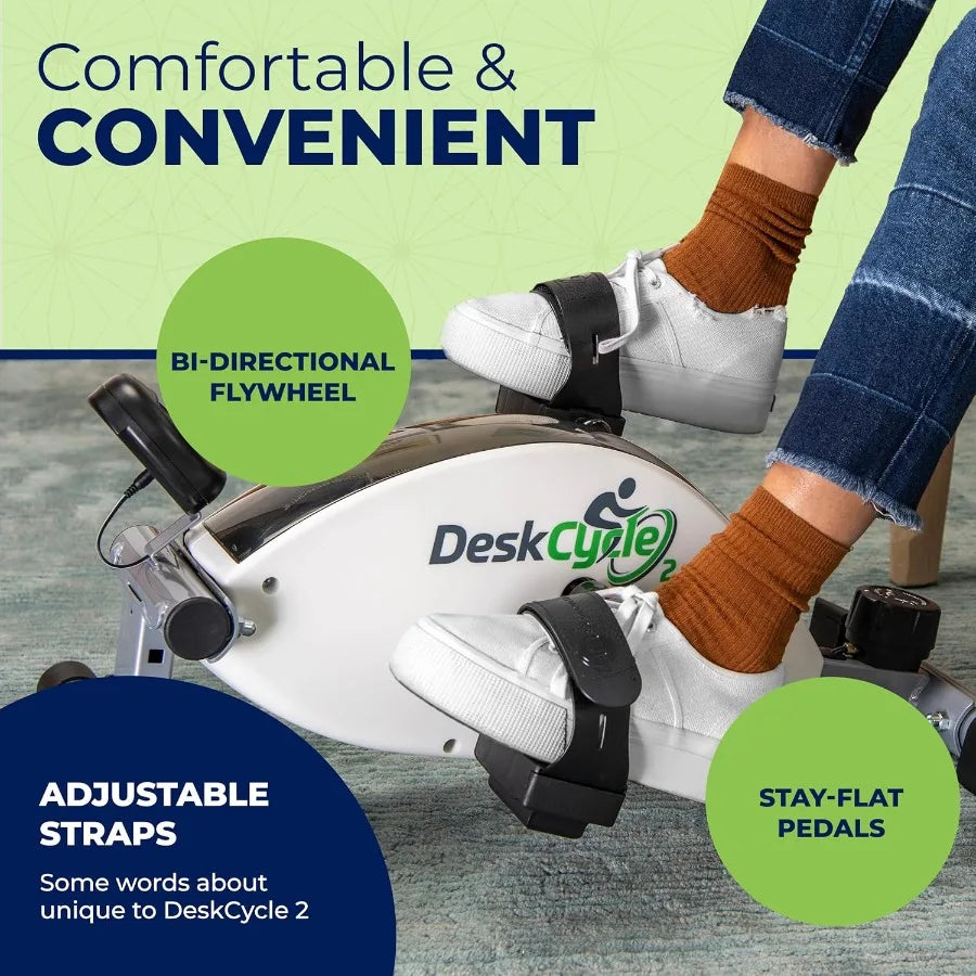 XMSJ Under Desk Bike Pedal Exerciser for Home and Office