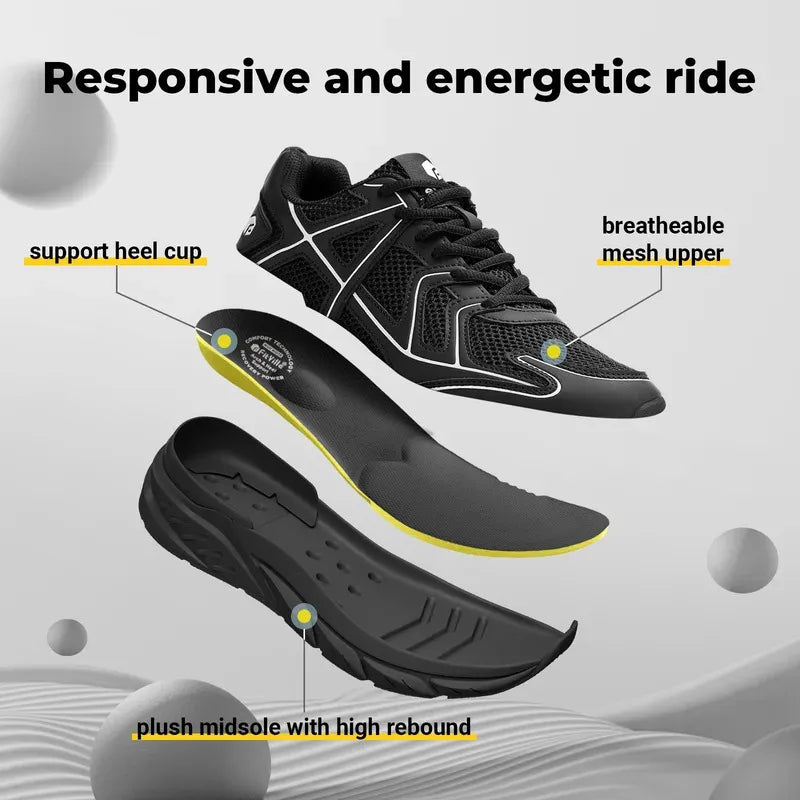 Fitville Men's Walking Shoes Wide Width Cushioned Running Sneaker