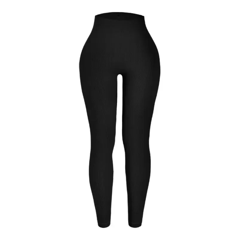 Seamless Knit Women's Yoga Pants High Waisted Leggings