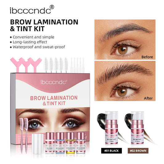 Ibcccndc Eyebrow Lamination Kit and Tint Set for Home Use