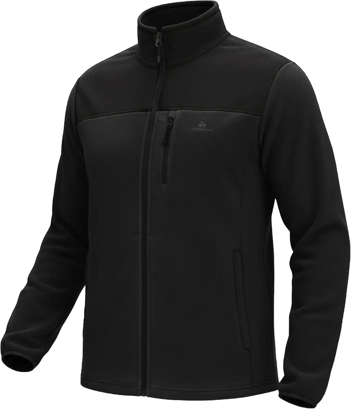 Pioneer Camp Fleece Jacket Men Full Zip Polar Lightweight Windproof Casual Soft Warm Outwear Outdoor Coat with Chest Pocket