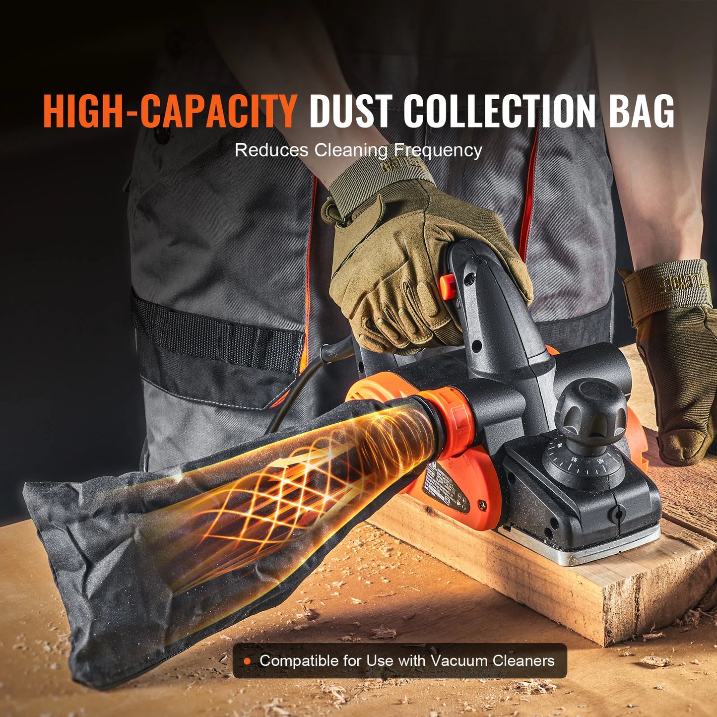 SucceBuy Electric Hand Planer High Speed 16500 RPM