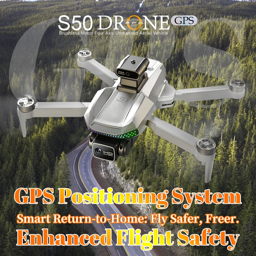 EY S50 Pro GPS QuadcopterPro Real-Time High-Definition Camera Obstacle-Avoidance