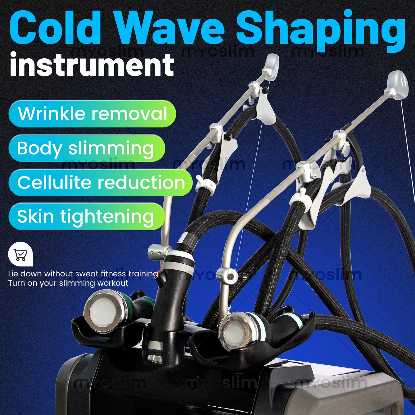New 3 IN 1Professional Ice Microwave Slimming Freezing Wave Massage Body Shaping Double Chin Removal and Skin Tightening Freezi