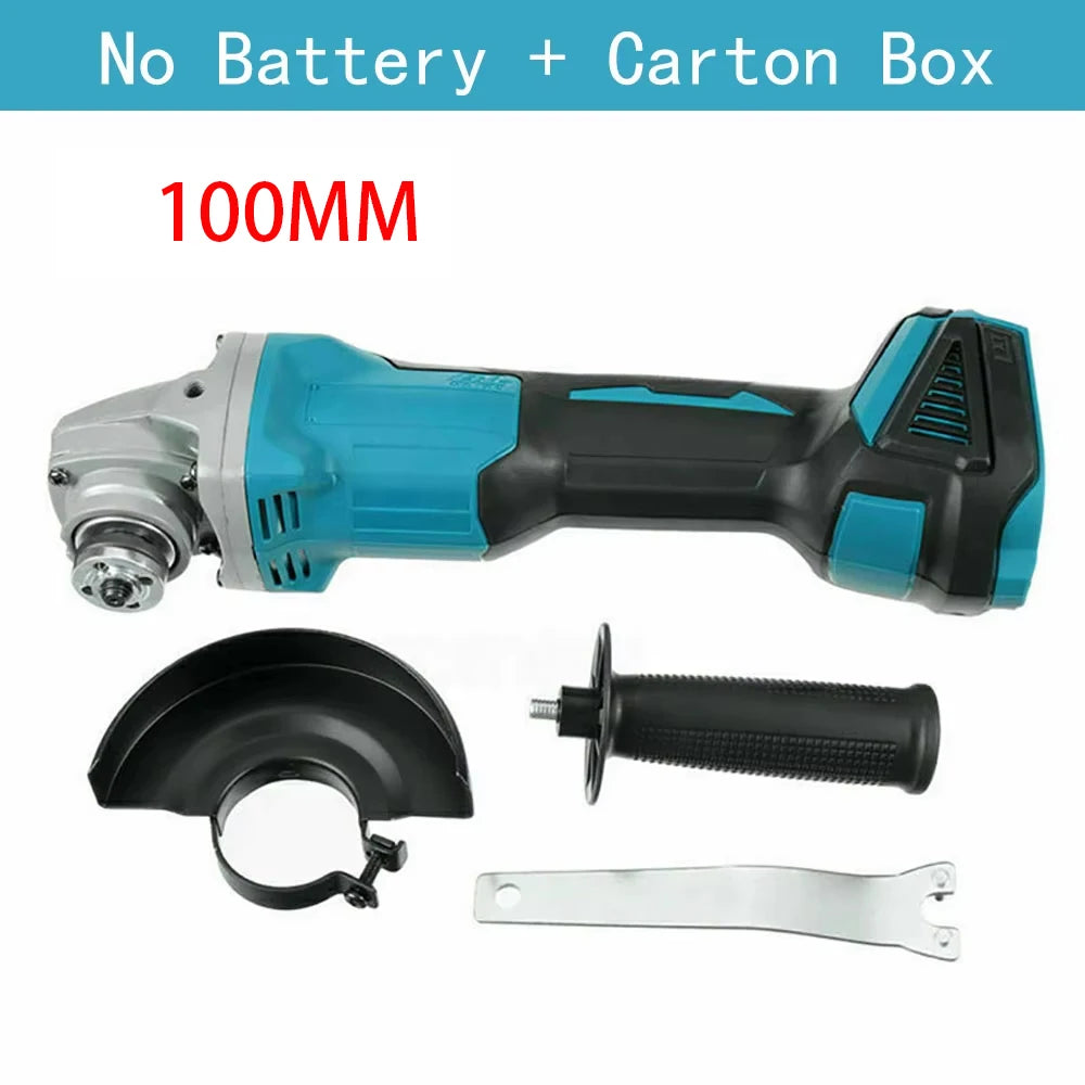 125mm Brushless Angle Grinder Cordless Electric Angle Grinder Power Tool Polishing Cutting Machine for Makita 18V Battery Pin