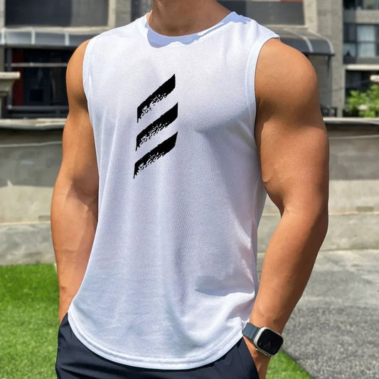 Men's Summer Mesh Sleeveless Athletic Tank Top Vest
