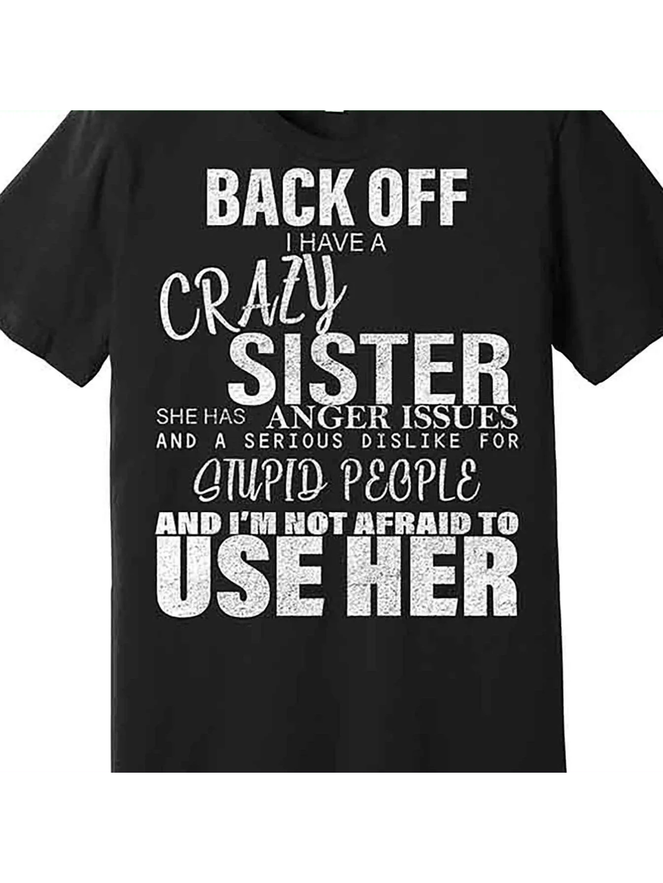 MNHK Back I Have Crazy Sister Premium Short Sleeve Shirt