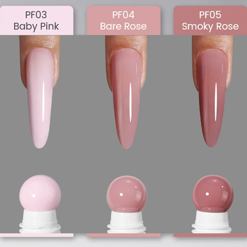 YOKEFELLOW PUREFORM Poly Gel Nai Polish Tpo&Hema Free Pink Red Extension Gel Large Capacity 50g Hard Gel for Starter Nail Art DIY