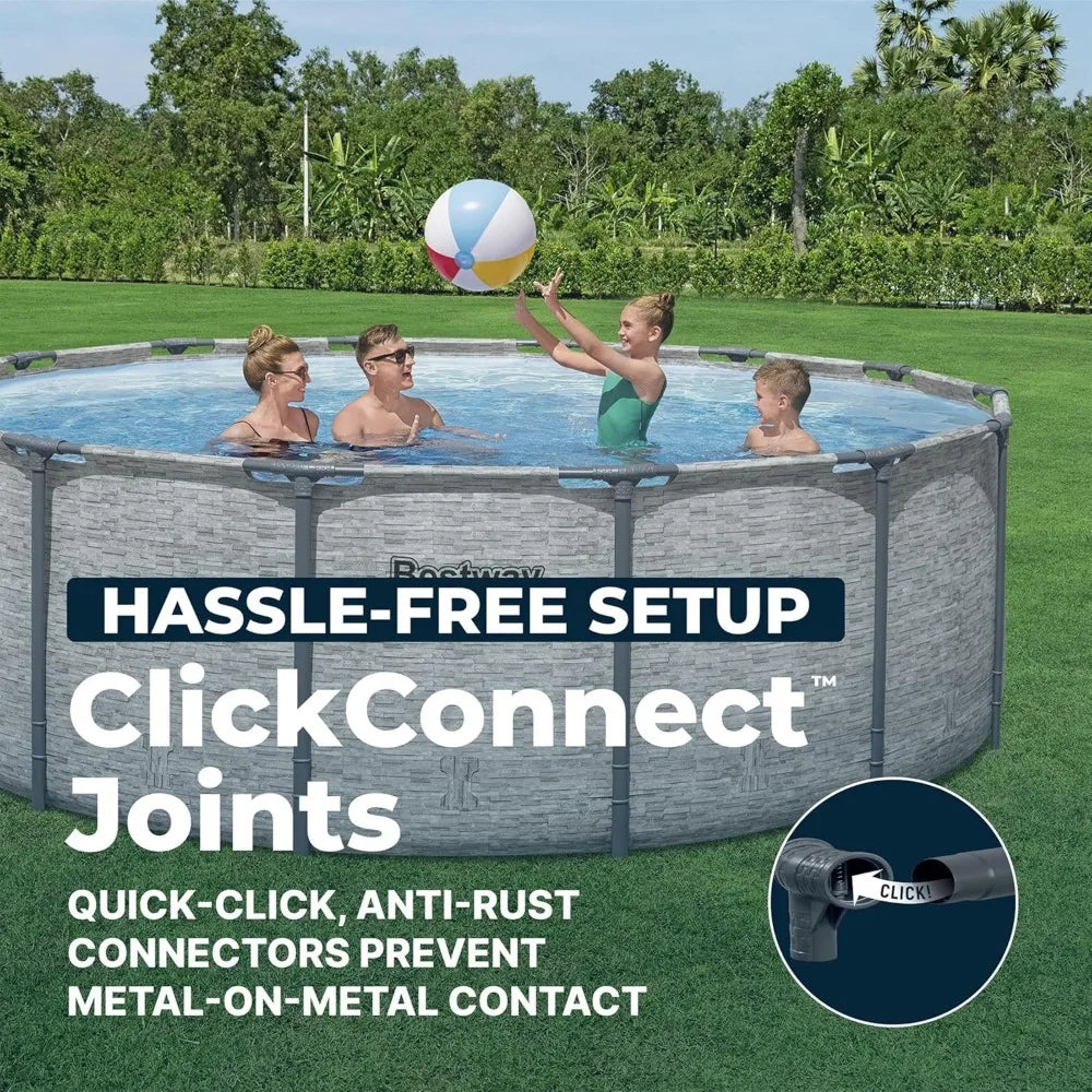 Steel Pro MAX Above Ground Round Pool With Filter Pump