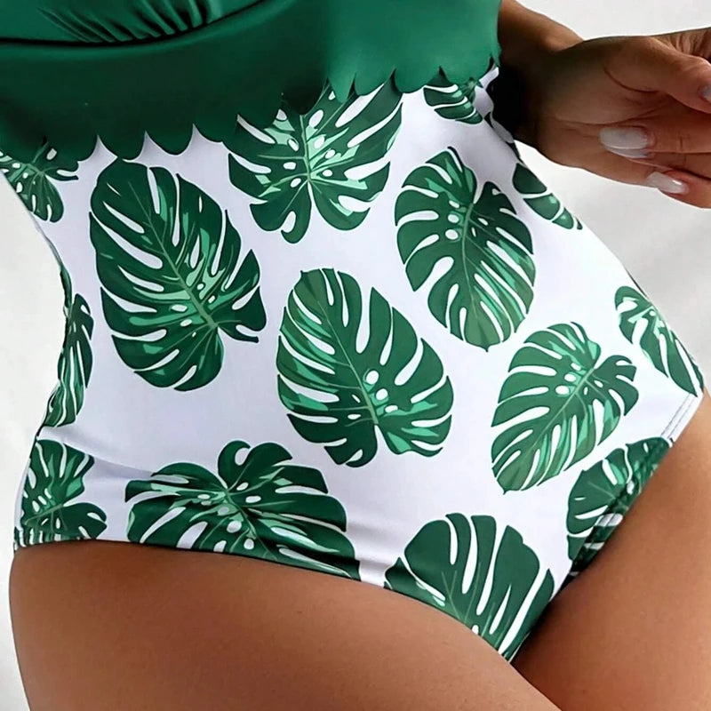 Tropical Family Matching Swimwear Set For Mom Dad Kids Romper