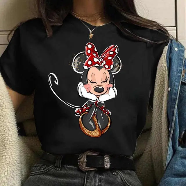 Disney Minnie Mouse Unisex Cotton Family Matching T Shirt