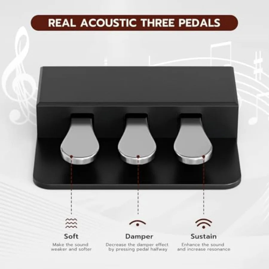 SHXI U723 88 Key Digital Piano Keyboard With Stand Headphone