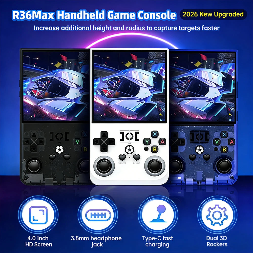 AISLP R36MAX Handheld Game Console RK3326 Retro Portable