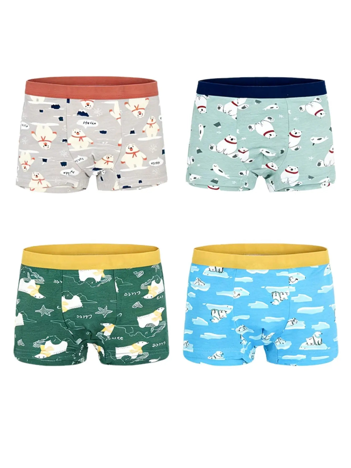 ZEKSAF Boys Cotton Underwear 20 Pack Soft and Breathable Kids Boxer Briefs Size 4-13