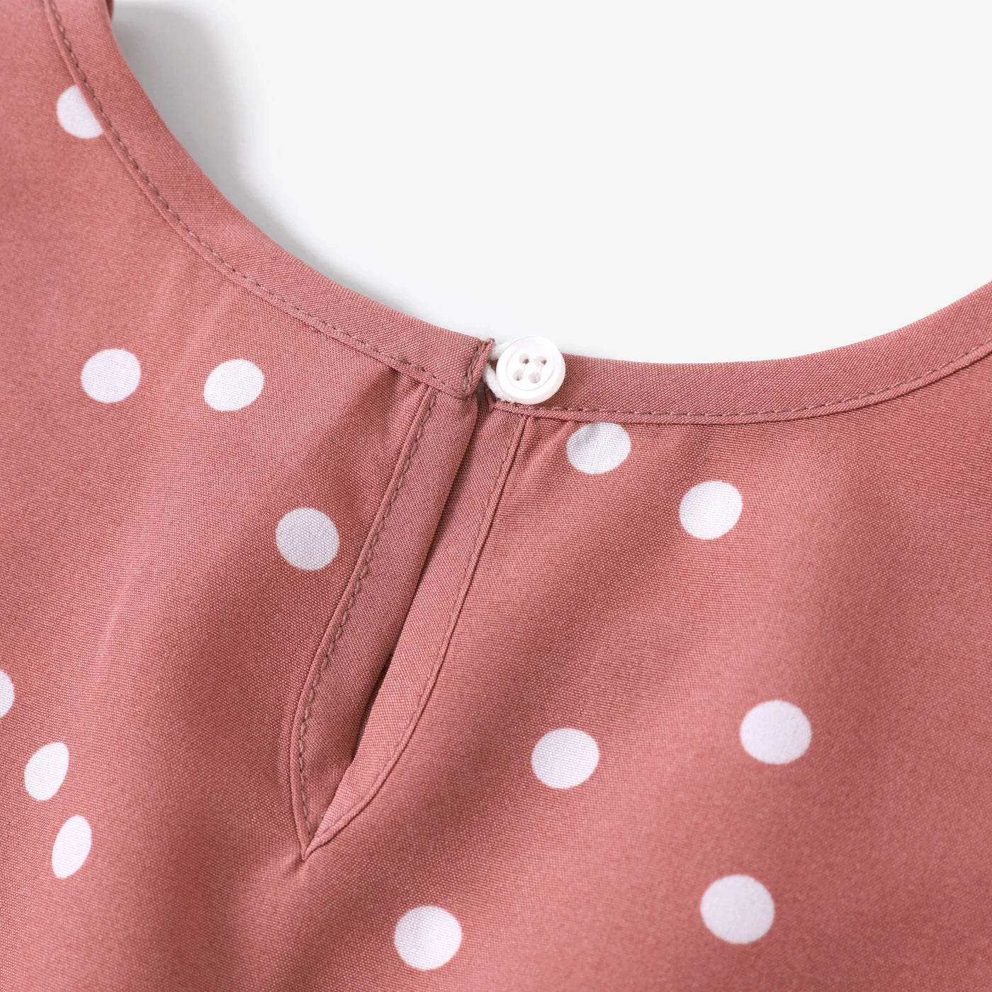 PatPat Family Matching Polka Dot Flutter Sleeve Summer Dress Set