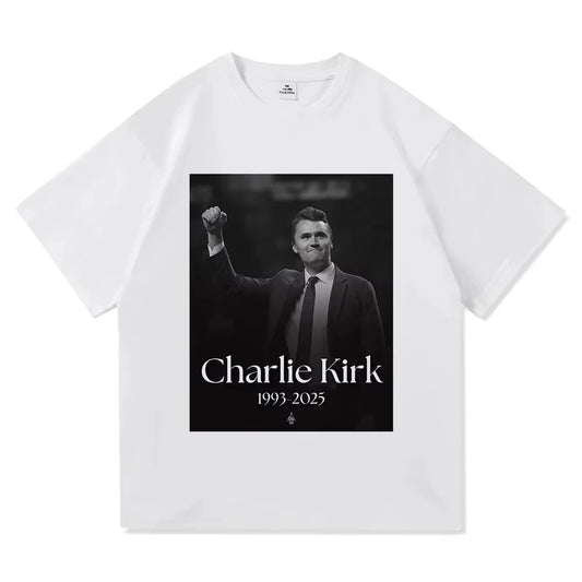 Freedom Charlie Kirk Legends Never Die 2025 T Shirt Fashion Men/women Clothing Vintage Harajuku High Quality Tops Cotton Tshirts