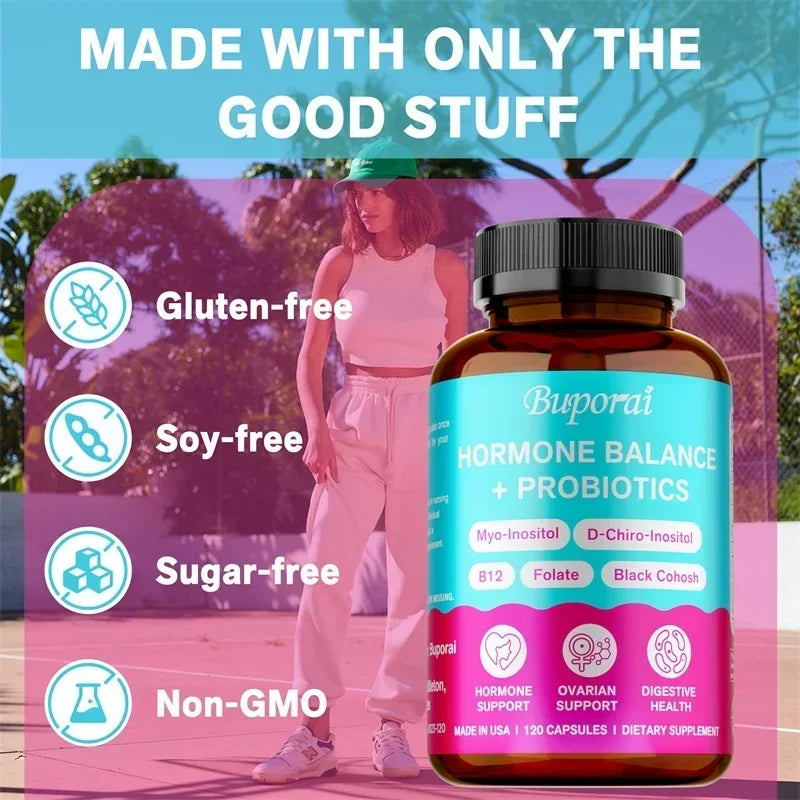 PslalaeCharge Hormone Balance Probiotics For Menopause Ovarian Support