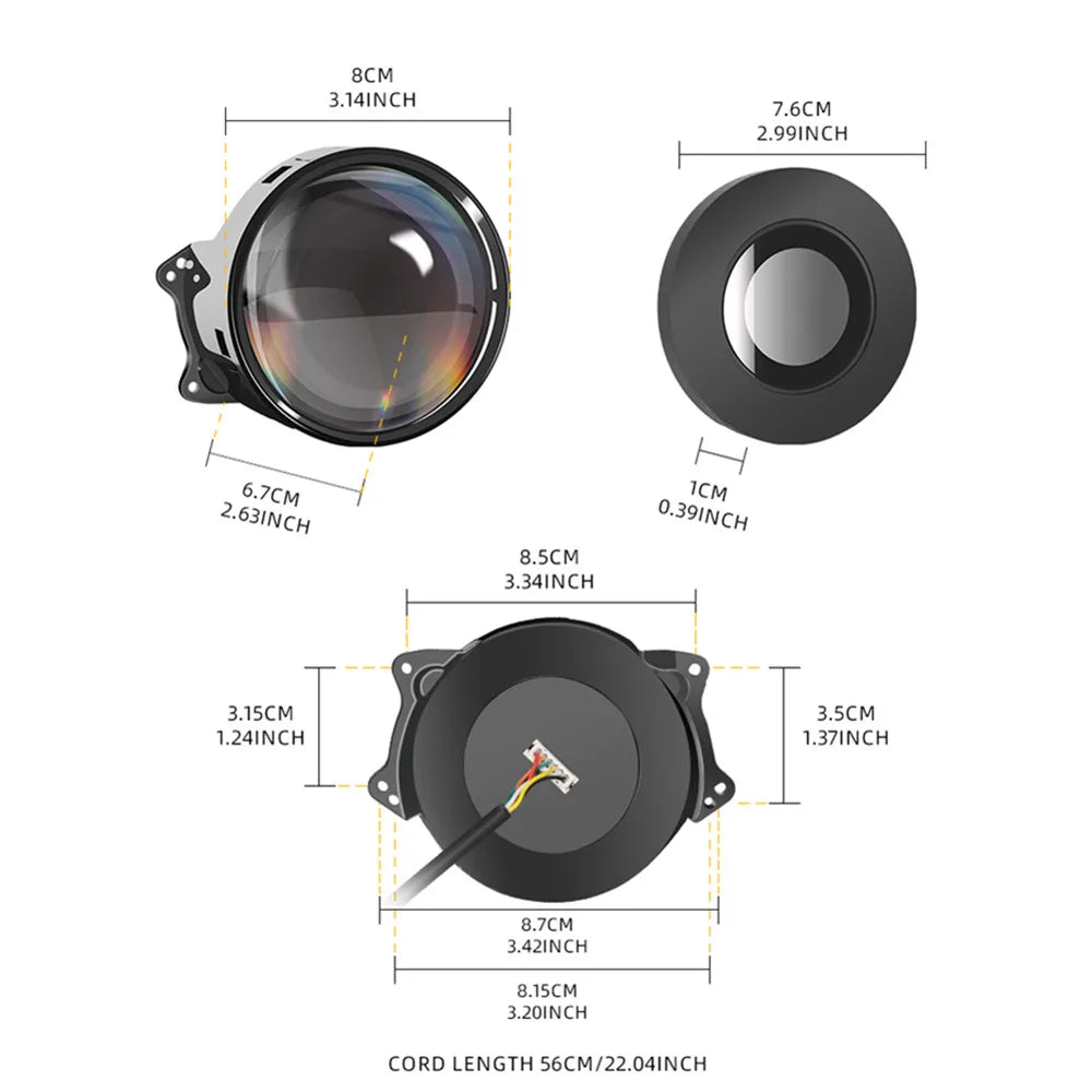 Hign-concerned LED Devil Eyes Car Headlights Dynamic Eye Lights 12V 24V For Cars SUVs Motorcycles