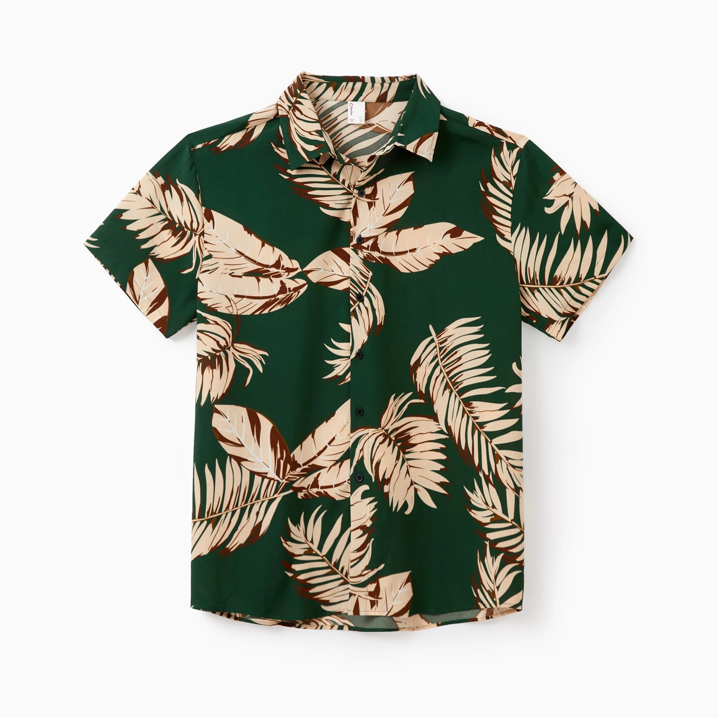 PATPAT Family Matching Tropical Leaf Print Hawaiian Vacation Outfit Set