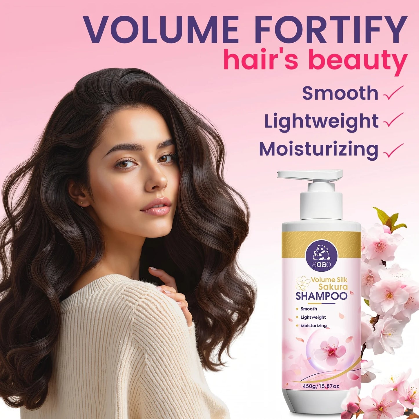 Aoao Sakura Blossom Amino Acid Shampoo For Volumizing Oil Control