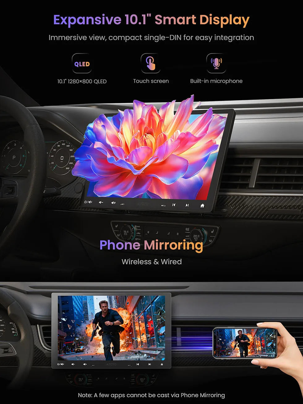 ATOTO Android Car Stereo Head Unit 1Din/2Din With Floating Screen