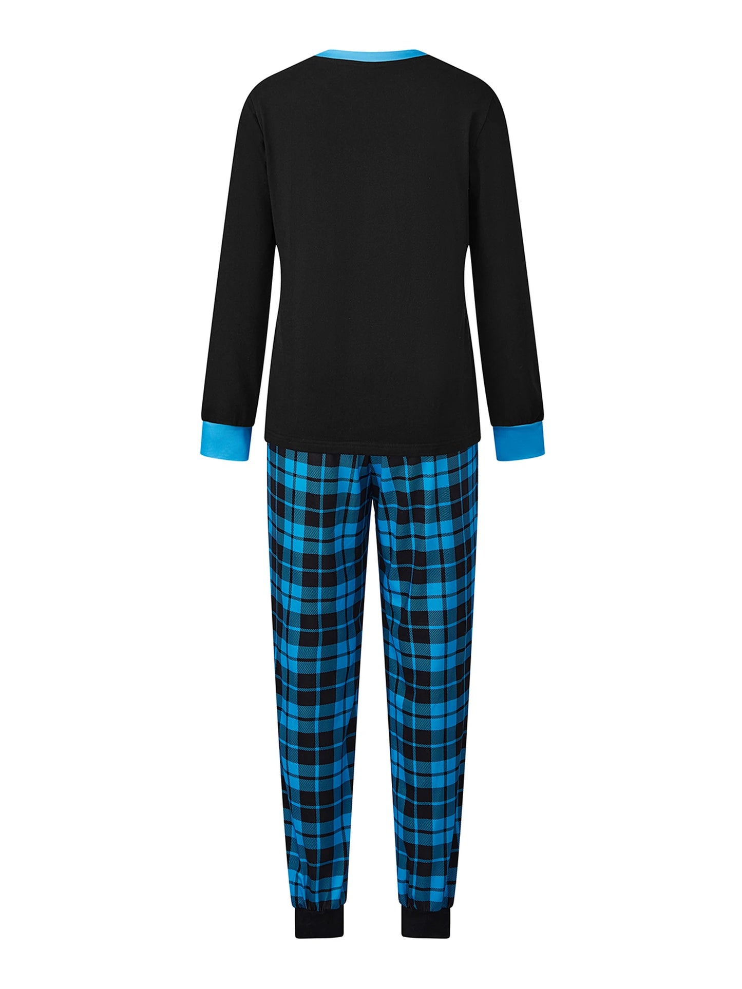 Family Matching Christmas Pajamas Set Plaid And Letter Print Sleepwear