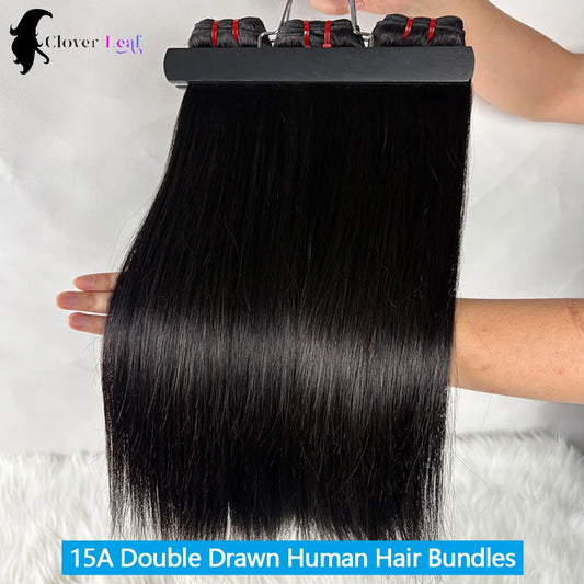 Clover Leaf Vietnamese Virgin Straight Hair Bundles 100 Percent Human