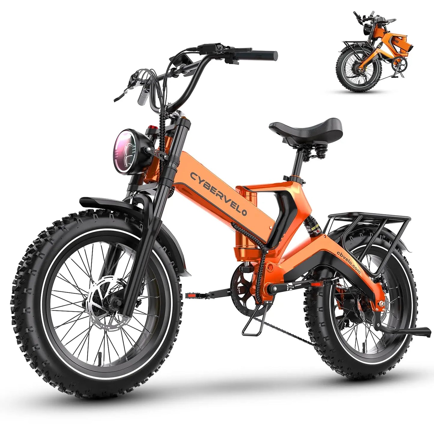 CYBERVELO EK6 Fat Tire 2000W Foldable EBike With 48V Battery