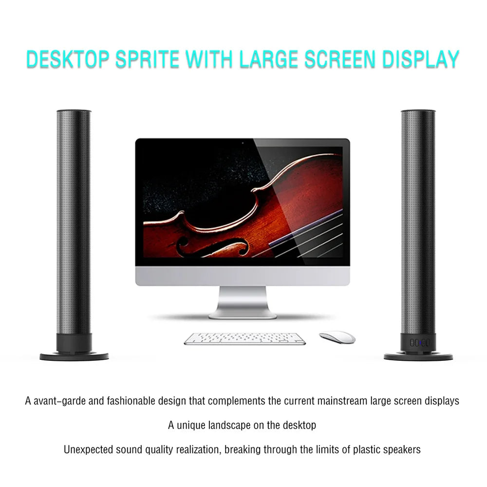 Sound Bar TV System Bluetooth Wireless Subwoofer Home Theater Speaker