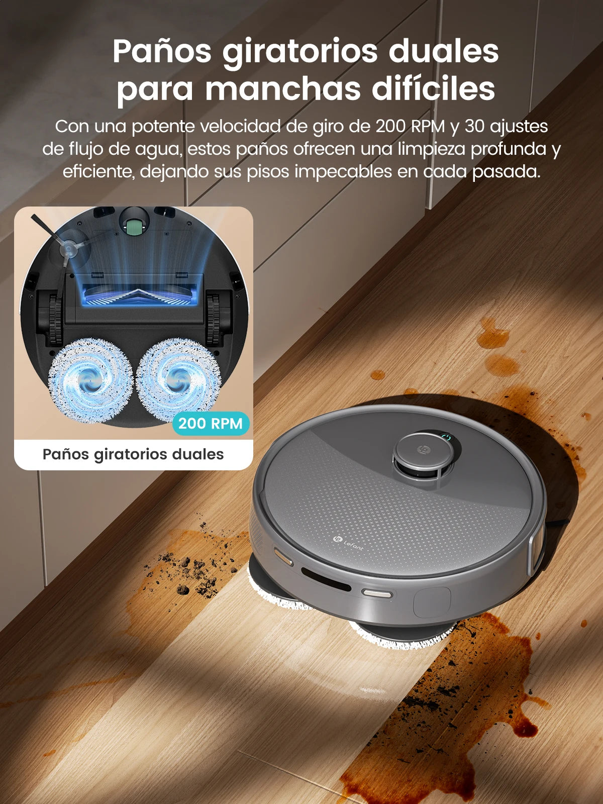 Lefant M3 Max Robot Vacuum And Mop 20000Pa Suction