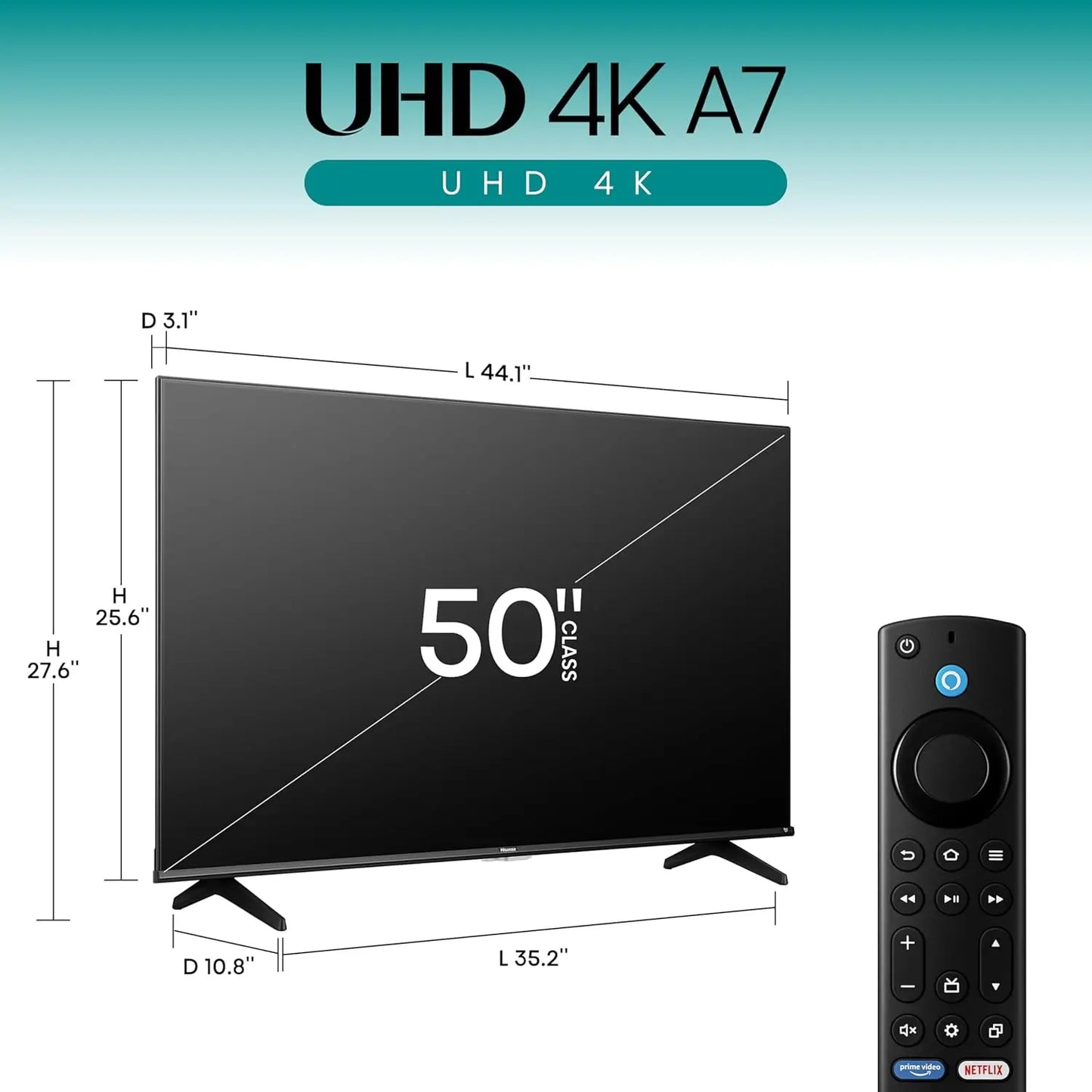 4K UHD Smart TV With Alexa Remote HDR10 Dolby Vision
