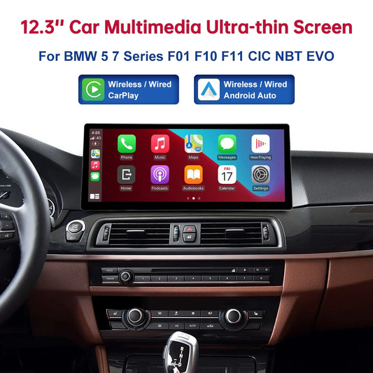 Road Top Linux Display Multimedia Player for BMW With CarPlay Touchscreen